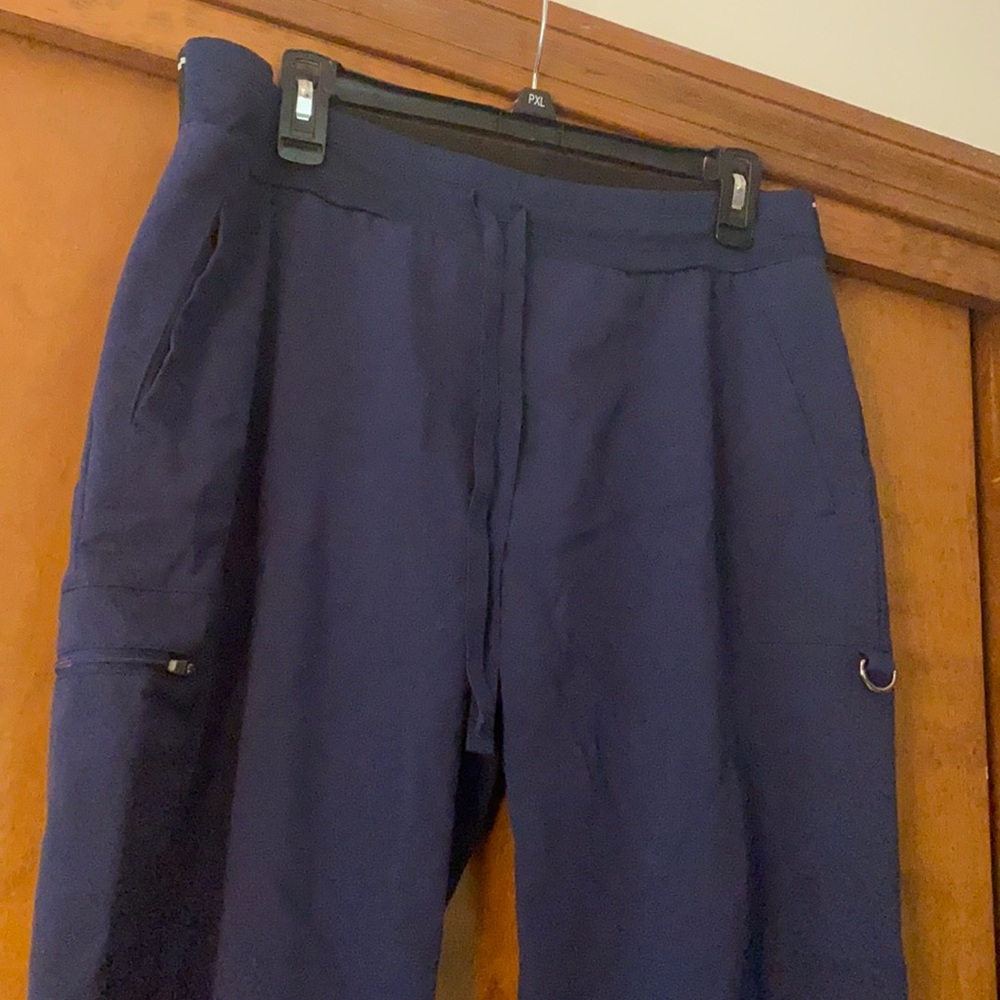 Navy- Greys Anatomy Spandex Scrub Bottoms
